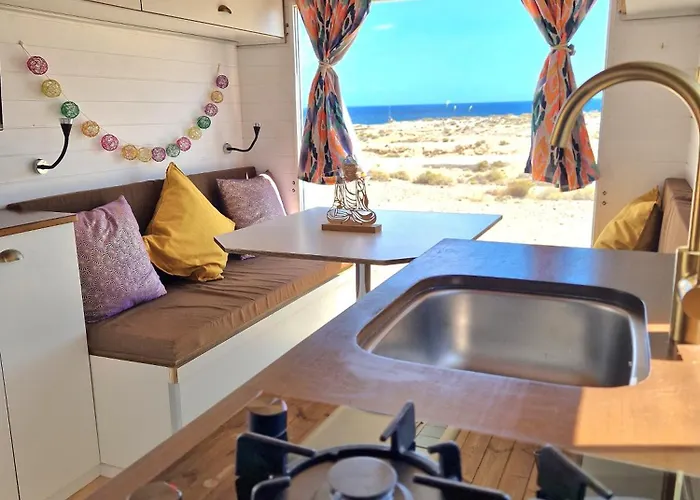 Camper Estatico Solo Alojar En El Frente Del Mar * La Tejita